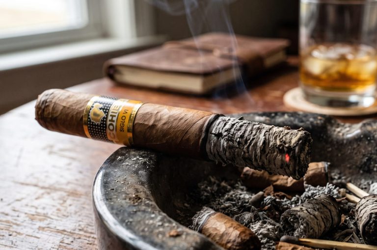 cigar and ash