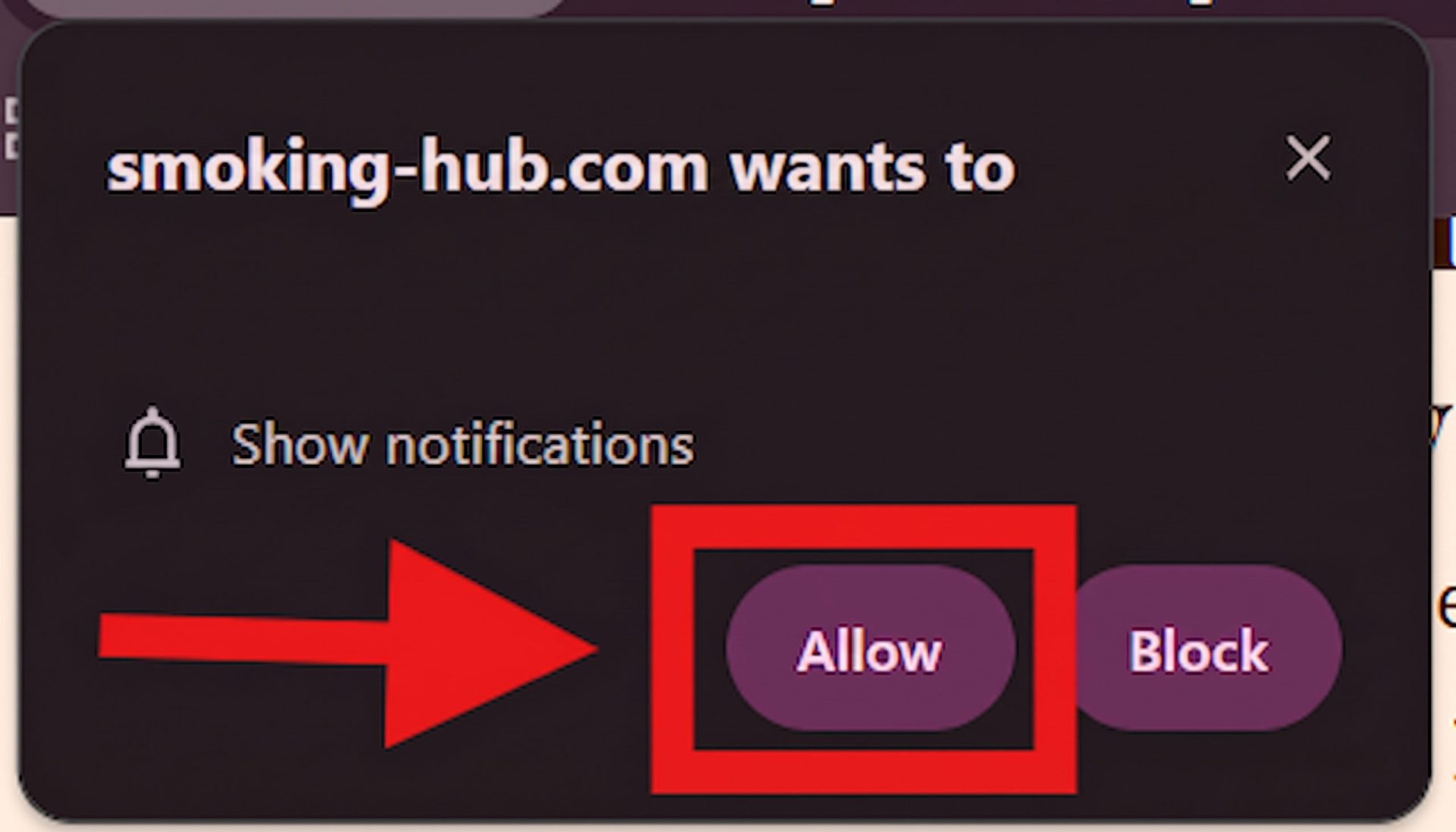 allow push notifications